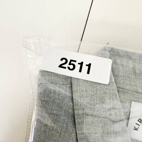 Kirrin Finch Androgynous Button Down Shirt Elbow Patch Gray Womens - 10 - Picture 10 of 10